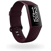 Fitbit Charge 4 Fitness and Activity Tracker with Built-in GPS, Heart Rate, Sleep & Swim Tracking, Rosewood/Rosewood, One Siz