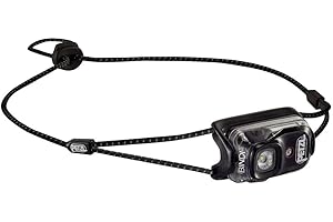 PETZL BINDI Headlamp - Ultra-Compact Rechargeable Headlamp Designed for Everyday Athletic Activities - Black