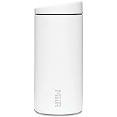 MiiR, Flip Traveler, Double-Wall Vacuum Insulated with Leakproof Lid, BPA-Free Stainless Steel Construction, White, 12 Fluid 