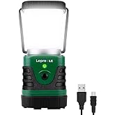 Lighting EVER 1000LM LED Camping Lantern Rechargeable, 4400mAh Power Bank, Camping Essential with 4 Light Modes, IP44 Waterpr