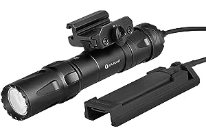 OLIGHT Odin 2000 Lumens Picatinny Rail Mounted Rechargeable Tactical Flashlight with Remote Pressure Switch, 300 Meters Beam 