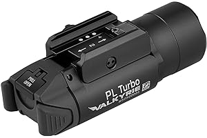 OLIGHT PL Turbo Weaponlight, 800-Lumen 515 Meters Long-Range Tactical Flashlight, 66,300 High Candela Compact Rail-Mounted Li