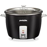 Proctor Silex Rice Cooker & Food Steamer, 30 Cups Cooked (15 Cups Uncooked), Includes Steam and Rinsing Basket, Black (37555)