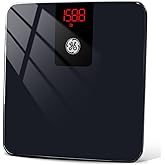 GE Digital Smart Bathroom Scale - Accurate Bluetooth Body Weight and BMI - Electronic Black Scale, 400lb Capacity