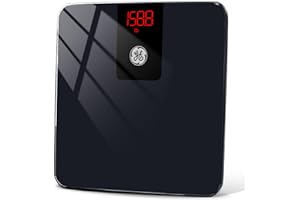 GE Digital Smart Bathroom Scale - Accurate Bluetooth Body Weight and BMI - Electronic Black Scale, 400lb Capacity