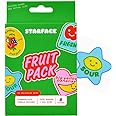 Starface Fruit Pack, Hydrocolloid Pimple Patches With 1% Salicylic Acid, XXL Size for Deeper Spots on Face and Body, Fruit St