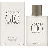 Giorgio Armani Acqua Di Gio for Men, Eau De Toilette Spray 3.4 Fl Oz (Packaging may vary)