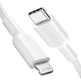 Anker USB C to Lightning Cable, 321 MFi Certified (3ft,White) for iPhone 13 Pro 12 Pro Max 12 11 X XS, AirPods Pro, Supports 