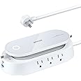 Anker 647 Charging Station (100W), 10-in-1 Power Strip with 6 AC, 1 USB-A, 1 USB-C, 2 Retractable USB C Cables (3ft), 5ft ext