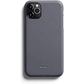 Bellroy Phone Case for iPhone 11 Pro Max (Leather iPhone 11 Cover, Super Slim Profile, Soft Microfiber Lining) - Graphite