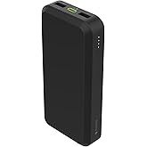 mophie powerstation prime20 - Ultra-Compact Portable Power Bank with 20,000mAh Internal Battery, 18W USB-C PD Fast Charging, 