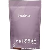 FARMASi Nutriplus Chicory Instant coffee & chicory blend, a significant amount of prebiotic fiber for metabolism, improving t