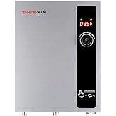 Tankless Water Heater Electric 18kW 240 Volt, thermomate On Demand Instant Endless Hot Water Heater, Digital Temperature Disp