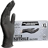 ForPro Professional Collection Disposable Nitrile Gloves, Chemical Resistant, Powder-Free, Latex-Free, Non-Sterile, Food Safe