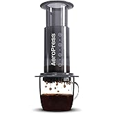 AeroPress Original Coffee and Espresso-style Maker, Barista Level Portable Coffee Maker with Chamber, Plunger, & Filters, Qui