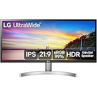 Monitor LG 29" UltraWide Full HD Inclinação 75Hz 5ms Branco 29WK600-WAWZ