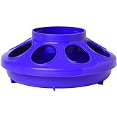 Little Giant® Plastic Poultry Feeder Base | Heavy Duty Plastic Feed Tray Base for 1 Quart Container | Base for Chicken Feeder