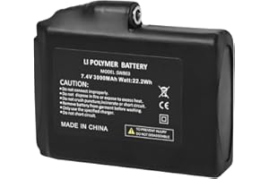 FEETMOR Rechargeable 7.4V 2200mAh/3000mAh Li-ion Battery (7.4V 3000mAh Battery(1 Pcs))