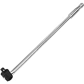 DURATECH Breaker Bar, 1/2'' Drive 24-Inch Breaker Bars Heavy Duty, with 240° Flex Head, Spring-loaded Detent Ball, Premium Ch