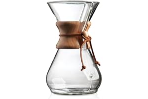 Chemex Pour-Over Glass Coffeemaker - Classic Series - 8-Cup - Exclusive Packaging