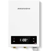 Tankless Water Heater Electric, MIZUDO 11KW 240Volts, Instant Hot Water Heater, Touch, with LED Digital Display, Self Modulat