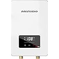 Electric Tankless Water Heater, MIZUDO 3.5KW, Small Instant Hot Water Heater, Use for Under Sink, Bathroom Sink and Faucet, S