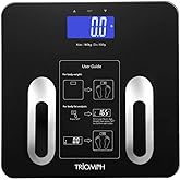 Triomph Precision Body Fat Scale with Backlit LCD Digital Bathroom Scale For Body Weight, Body Fat,Water,Muscle,BMI,Bone Mass