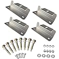 Renogy 4 Sets of Solar Panel Mounting Z Brackets Lightweight Aluminum Corrosion-Free Construction for RVs, Trailers, Boats, Y