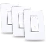 Kasa Smart Single Pole Dimmer Switch by TP-Link (HS220P3)- 2.4GHz Wi-Fi Connection Required, Dimmer Light Switch for LED Ligh