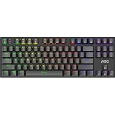 Teclado Mecânico Gamer AOC GK450 AOC Red Switch TKL US LED Rainbow Macro Manager