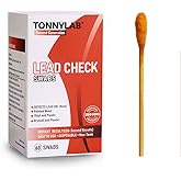 TONNYLAB Second Generation Lead Test Swab Kit(60 Rapid Home Testing Swabs)30-Second Results by Using Water Only,Home Use for 