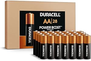 Duracell Coppertop AA Batteries 28 Count Pack Double A Battery with Power Boost Ingredients, Long-lasting Power Alkaline AA B