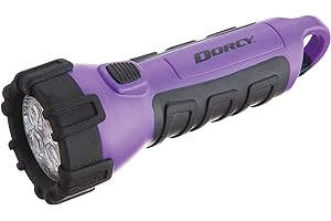 Dorcy 55 Lumen Floating Water Resistant LED Flashlight with Carabineer Clip, Purple (41-2508)