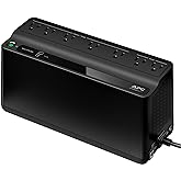 APC UPS Battery Backup & Surge Protector, 600VA Backup Battery Power Supply, BE600M1 Back-UPS with USB Charging Port