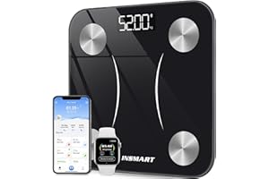 INSMART Smart Scale for Body Weight, Digital Bathroom Scale Bluetooth Body Fat Scale,Body Composition Analyzer with Smart APP