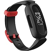 Fitbit Ace 3 Activity-Tracker for Kids 6+ One Size, Black/Racer Red