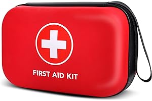 First-Aid-Kit-for-Car-Home-Travel-Camping, 263pcs Compact Waterproof Hard Case, Public Emergency all Purpose Survival kits - 