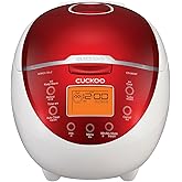 Cuckoo Micom Rice Cooker & Warmer, 6 cups, LCD-Display 11-Menu Options, Turbo, Mixed, and Brown/GABA, Porridge, Steam MultiCo