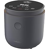 mokero Low Carb Reducing Rice Cooker 2 Cups Uncooked Small Induction Rice Cooker Maker Rice and Grain Multi-Cooker with Stain