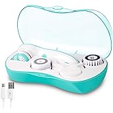 Rechargeable Facial Cleansing Spin Brush Set with 4 Exfoliation Brush Heads - Waterproof Face Spa System by CNAIER - Face Bru