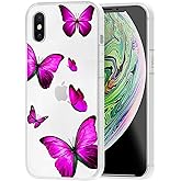 Zoeirc Case for iPhone Xs Max 6.5 inch Case 2018 Clear Case for Girls Women, Soft TPU Shockproof Protective Transparent Case 