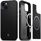 Spigen Mag Armor (MagFit) Compatible with MagSafe Designed for iPhone 13 Case (2021) - Matte Black