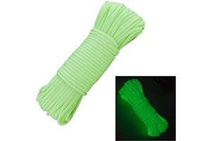 Glow in The Dark Zesty 550lb Paracord – 21 Strand Luminous Parachute Cord for Nighttime Outdoor Utility