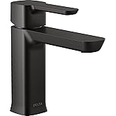 Delta Faucet Modern Single Hole Bathroom Faucet, Single Handle Bathroom Faucet Black, Bathroom Sink Faucet, 1 Hole Bathroom F