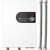 Upgraded 18KW Tankless Water Heater Electric, Electric Tankless Water Heater 240V with Self Modulates to Save Energy,Tankless