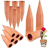 Plant Self-Watering Stakes-15 pack Terracotta Automatic Plant Waterer Devices Auto-Water Irrigation System for indoor/outdoor