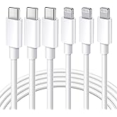 Ximytec [MFi Certified] USB C to Lightning Cable 3Pack 10FT iPhone Fast Charger Cable Type C Charging Cord Compatible with iP