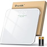 Ovutek Bathroom Scale for Body Weight, Highly Accurate Digital Weighing Machine for People, Upgraded Batteries Included, Comp