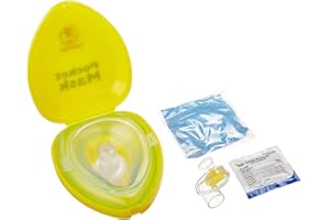 Laerdal CPR Pocket Mask, Complete, Yellow Hard Case