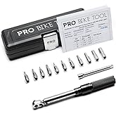 PRO BIKE TOOL 1/4 Inch Drive Click Bicycle Torque Wrench Set – 2 to 20 Nm – Maintenance Kit for Road and Mountain Bikes - Inc